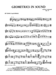 Geometrics in Sound, Op. 29: B-flat Tenor Saxophone