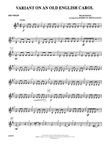 Variant on an Old English Carol: 2nd Violin