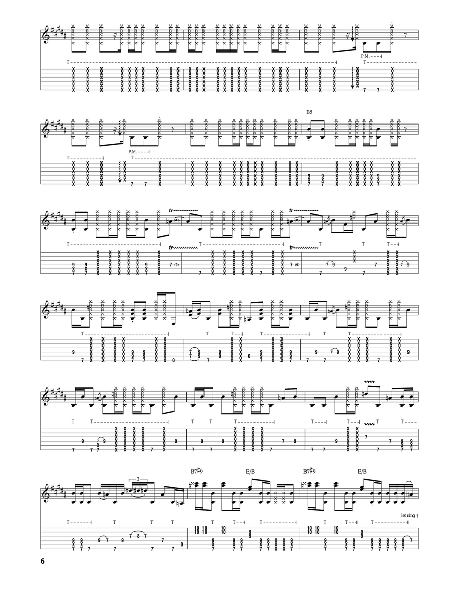 Sunshine Of Your Love Sunshine Of Your Love Guitar Tablature scores gallery preview page 6