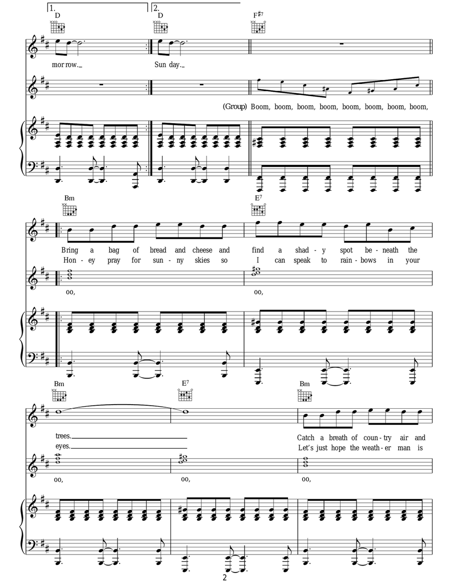 Tomorrow Tomorrow Acoustic Guitar scores gallery preview page 2