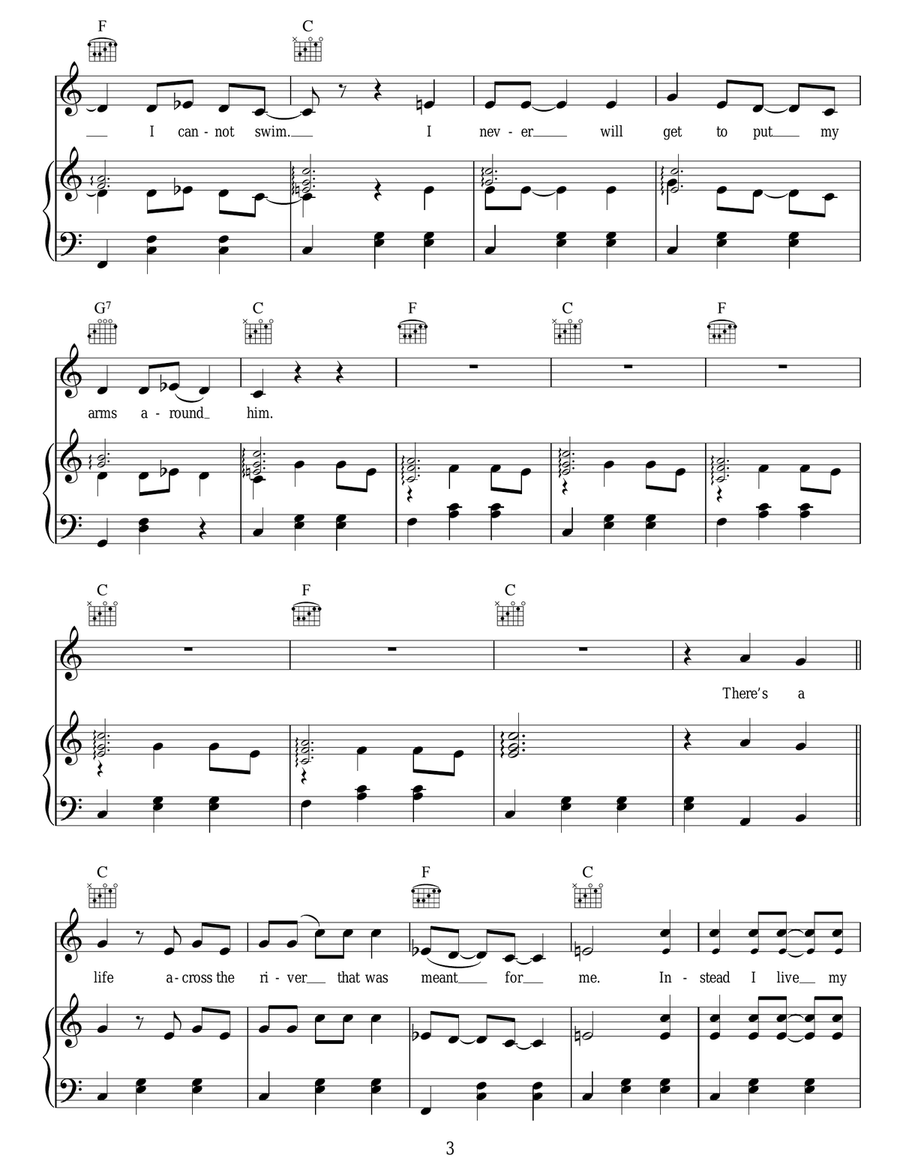 Alas I Cannot Swim Alas I Cannot Swim Acoustic Guitar scores gallery preview page 3