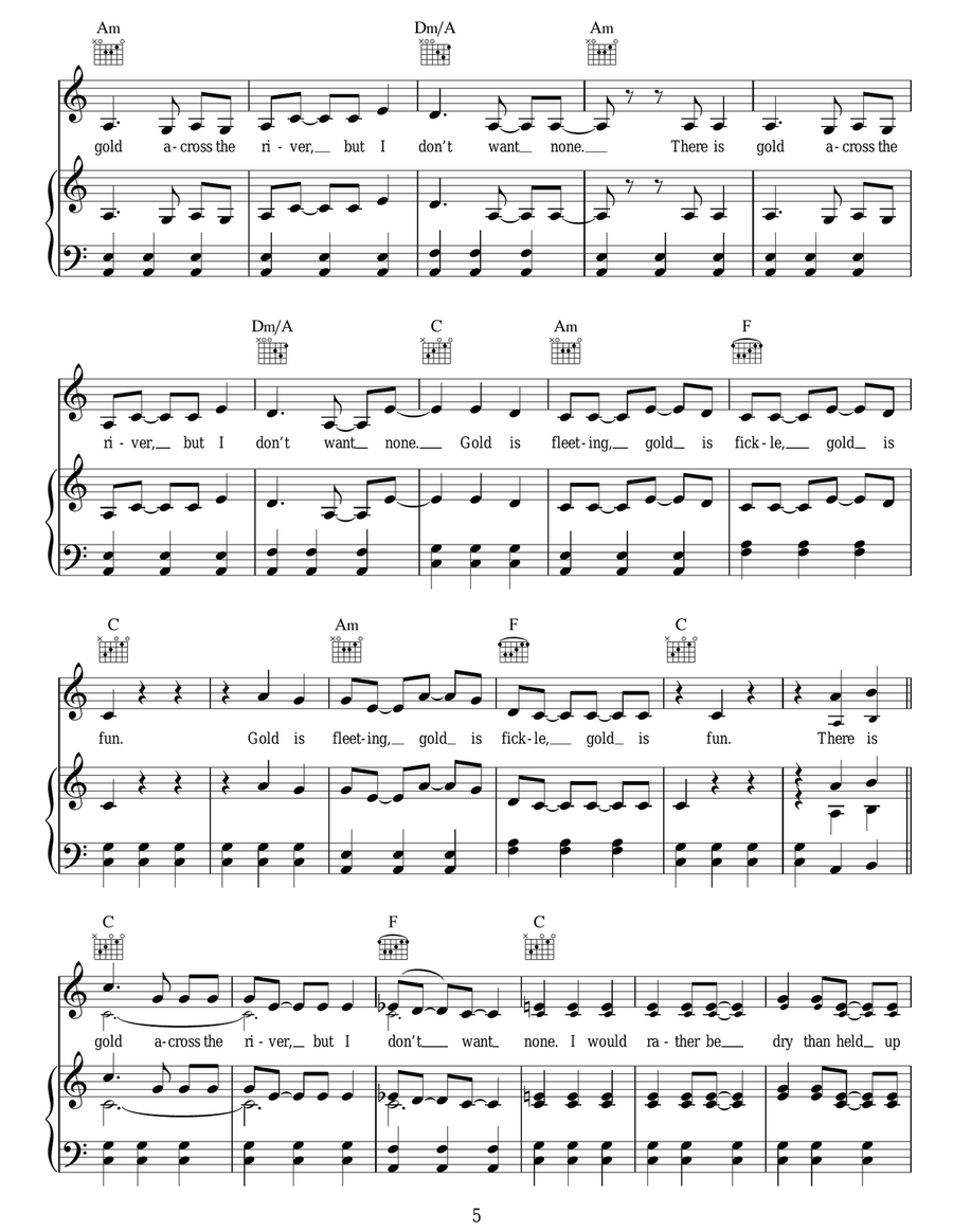 Alas I Cannot Swim Alas I Cannot Swim Acoustic Guitar scores gallery preview page 5