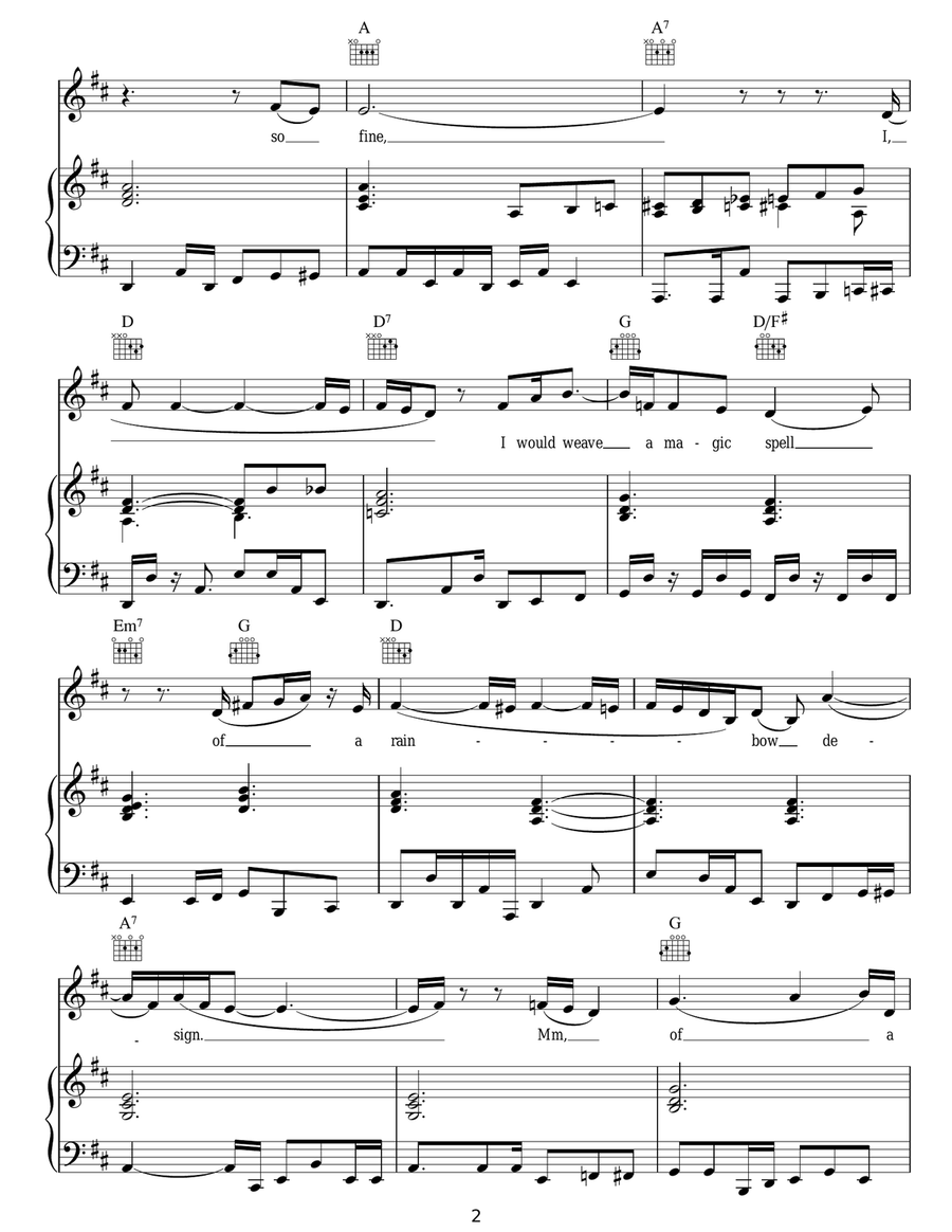 Oh, Had I A Golden Thread Acoustic Guitar scores gallery preview page 2