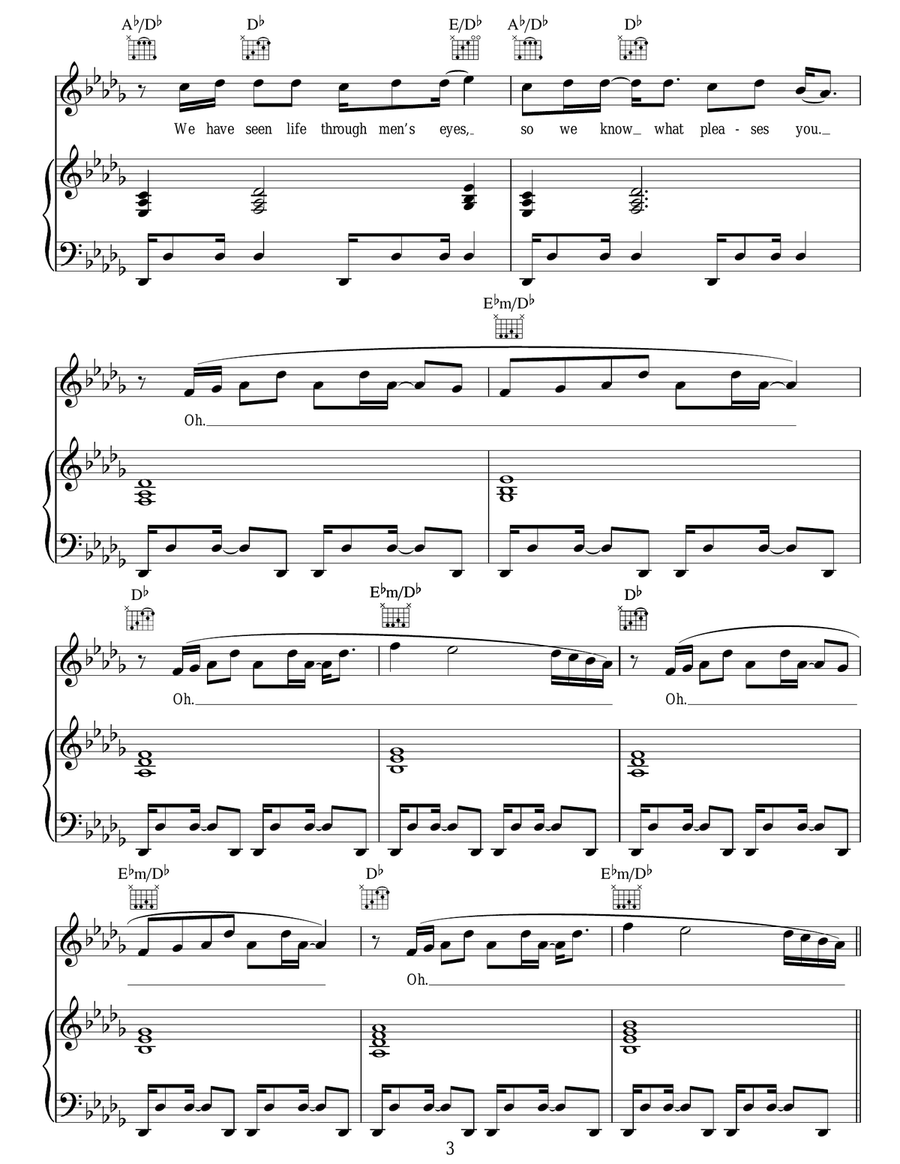 Love's Never Easy Guitar scores gallery preview page 3