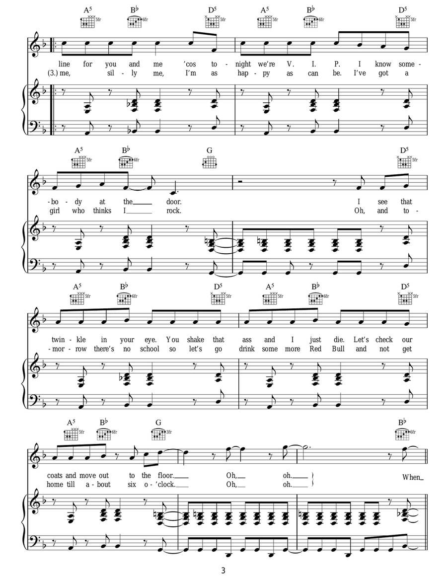 No Tomorrow No Tomorrow Acoustic Guitar scores gallery preview page 3