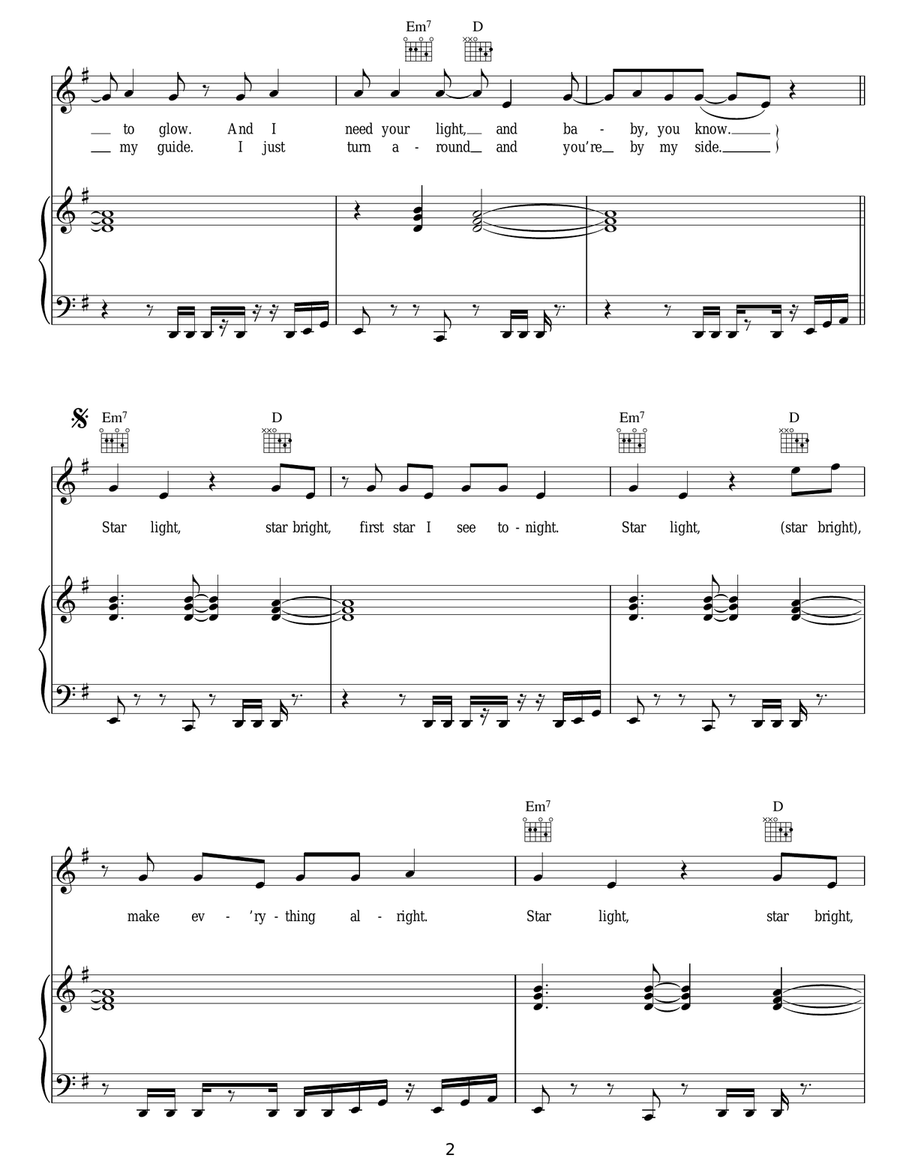 Lucky Star Guitar scores gallery preview page 2