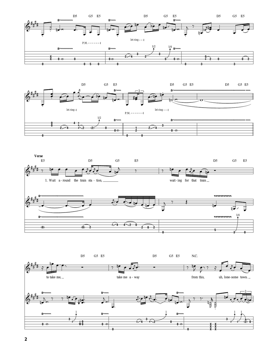 Hear My Train A Comin' Hear My Train A Comin' Acoustic Guitar scores gallery preview page 2