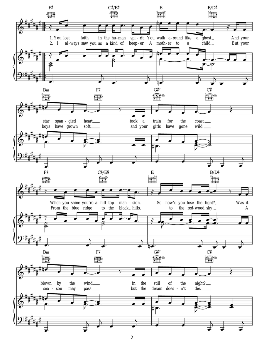 Battle Born Battle Born Acoustic Guitar scores gallery preview page 2