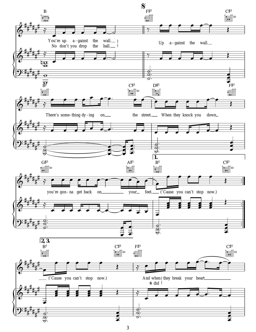 Battle Born Battle Born Acoustic Guitar scores gallery preview page 3