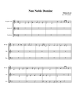 Non nobis domine (William Byrd) for Brass Trio
