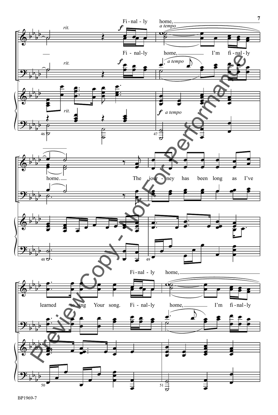Finally Home Finally Home 4-Part scores gallery preview page 8