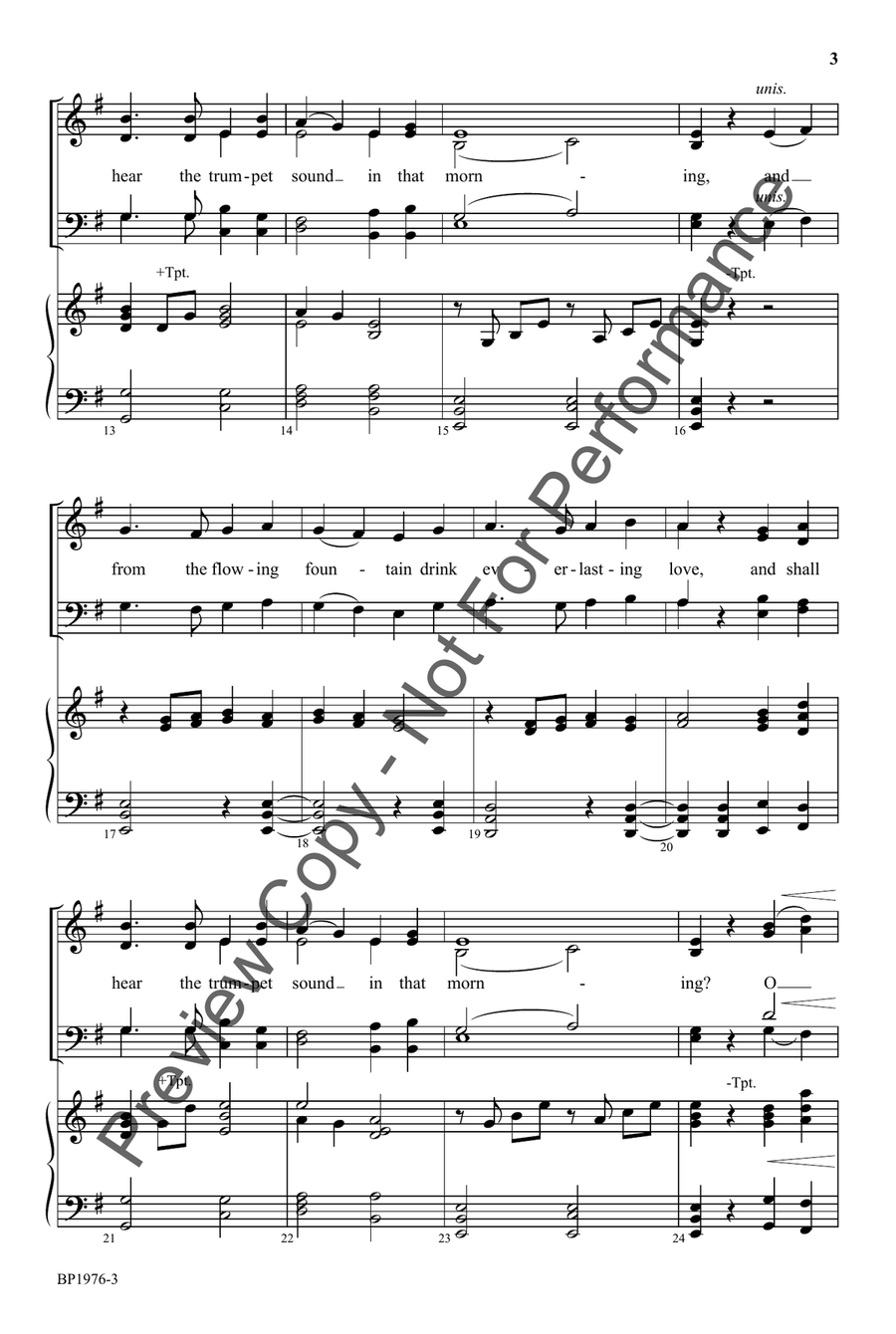 Morning Trumpet, The Morning Trumpet, The 4-Part scores gallery preview page 3