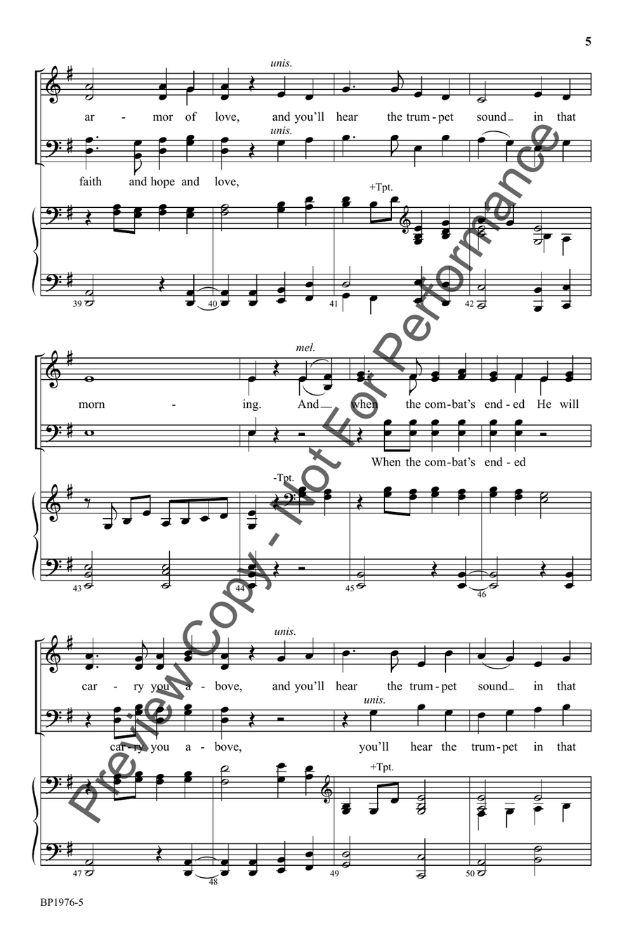 Morning Trumpet, The Morning Trumpet, The 4-Part scores gallery preview page 5