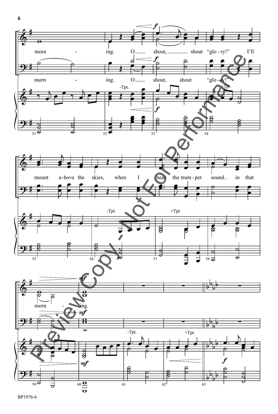 Morning Trumpet, The Morning Trumpet, The 4-Part scores gallery preview page 6