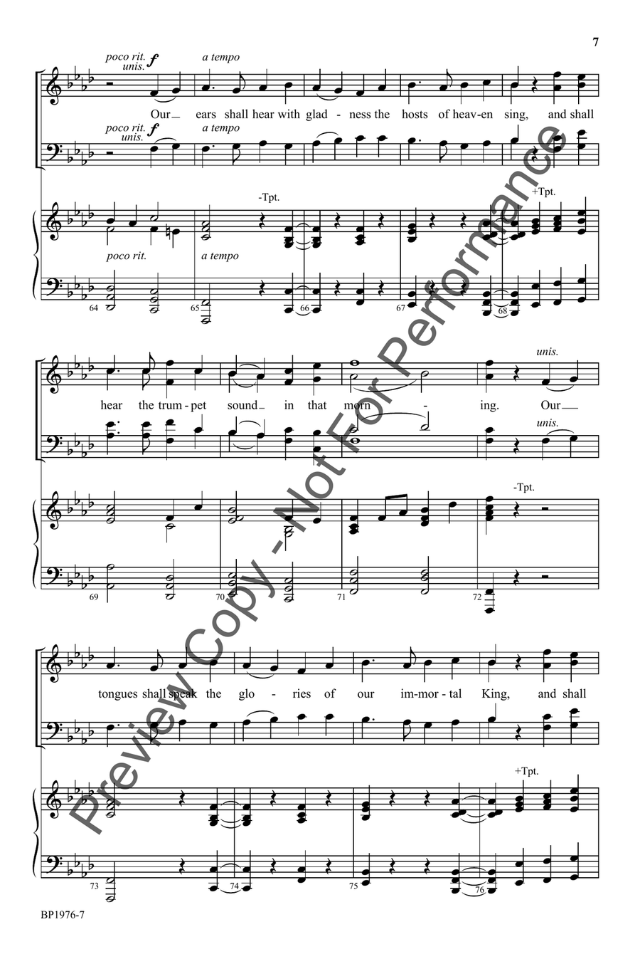 Morning Trumpet, The Morning Trumpet, The 4-Part scores gallery preview page 7