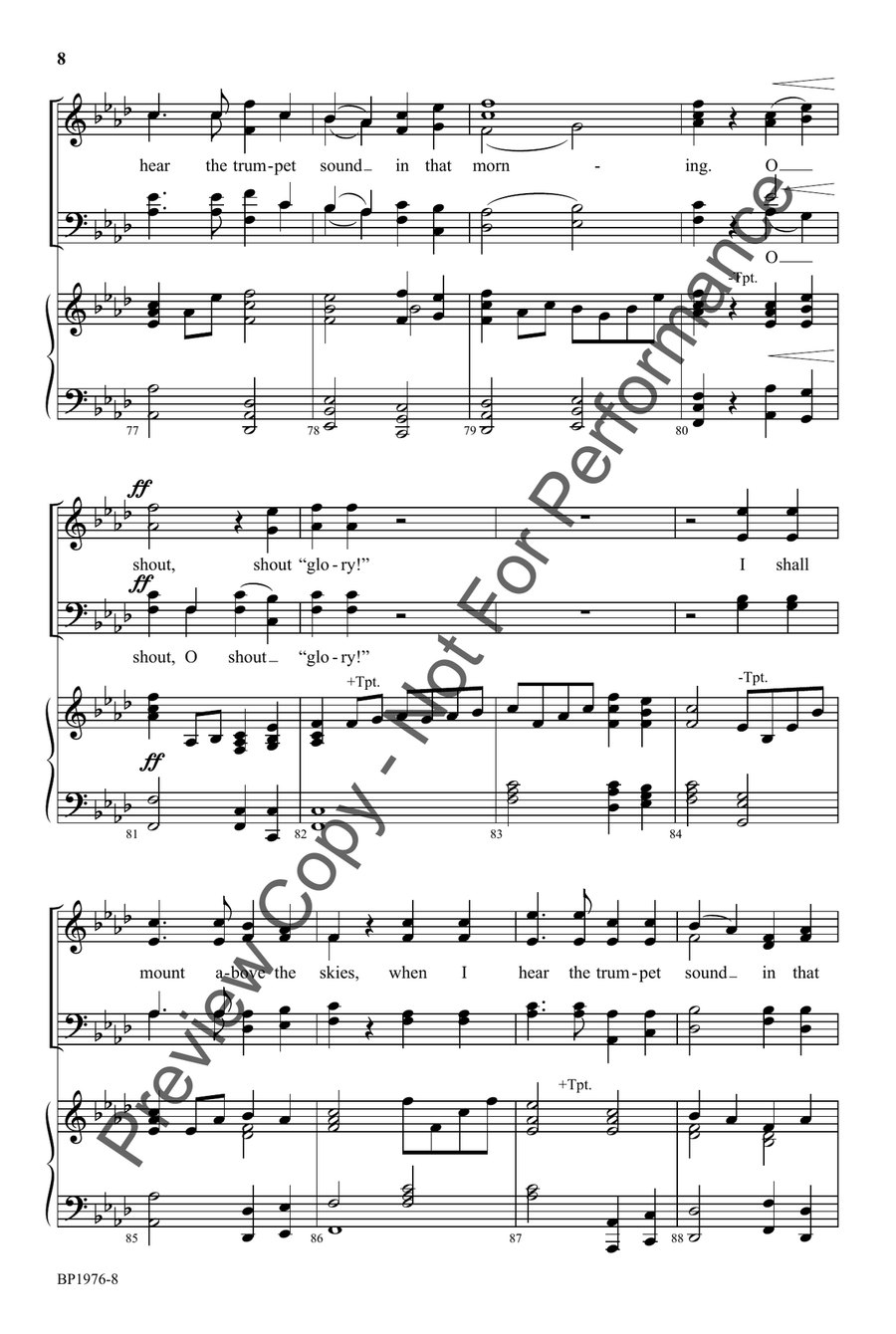 Morning Trumpet, The Morning Trumpet, The 4-Part scores gallery preview page 8