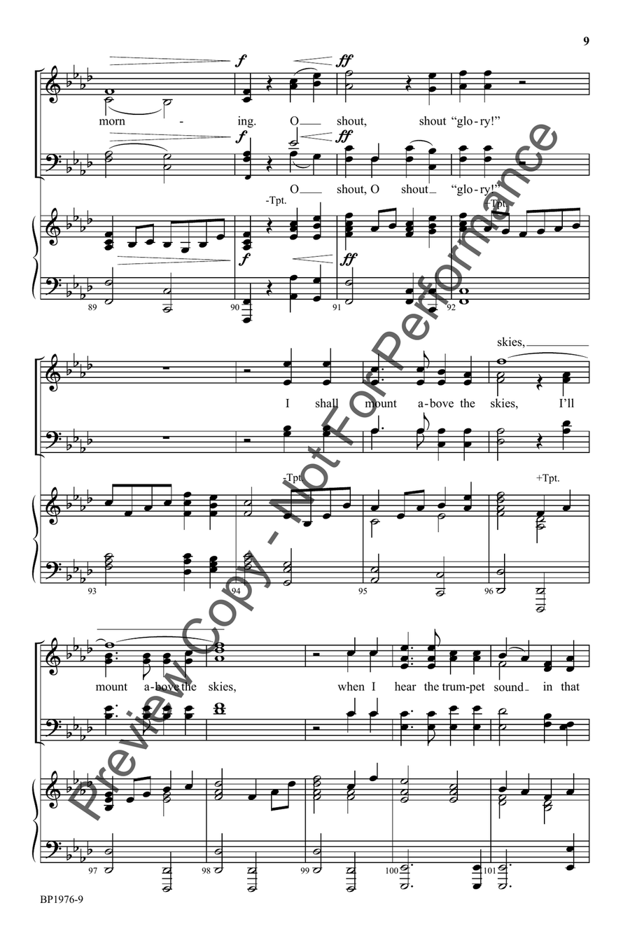 Morning Trumpet, The Morning Trumpet, The 4-Part scores gallery preview page 9