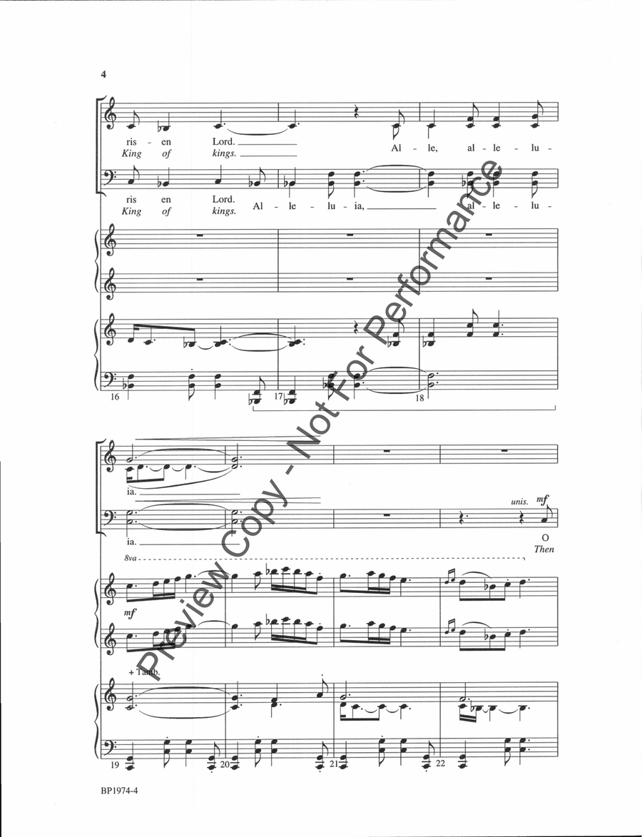 Gaelic Alleluia - SATB Gaelic Alleluia - SATB 4-Part scores gallery preview page 4