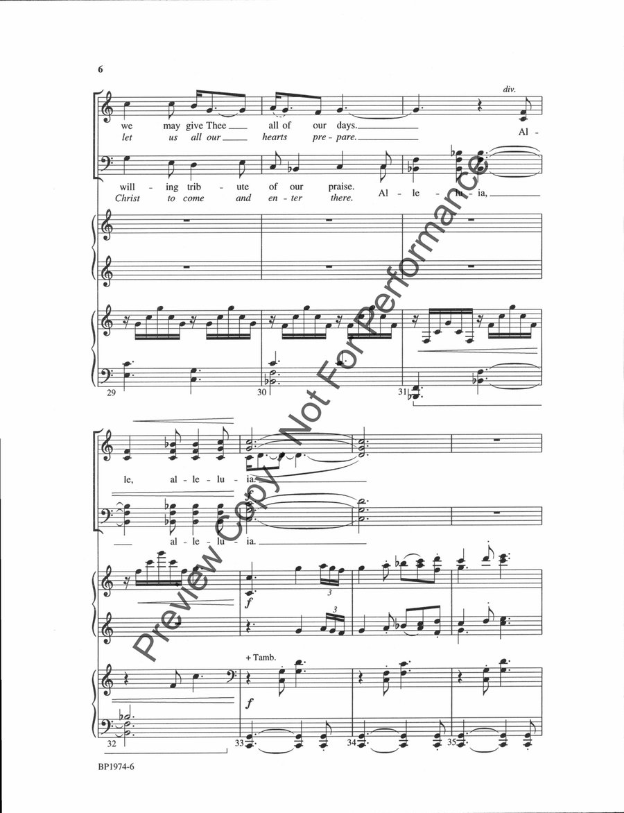 Gaelic Alleluia - SATB Gaelic Alleluia - SATB 4-Part scores gallery preview page 6
