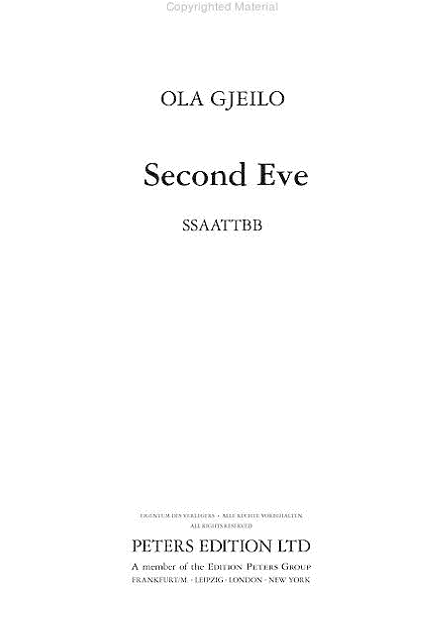 Second Eve for SSAATTBB Choir SSAATTBB scores gallery preview page 4