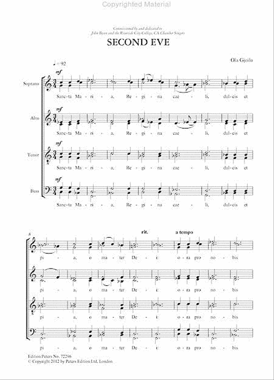 Second Eve for SSAATTBB Choir SSAATTBB scores gallery preview page 6