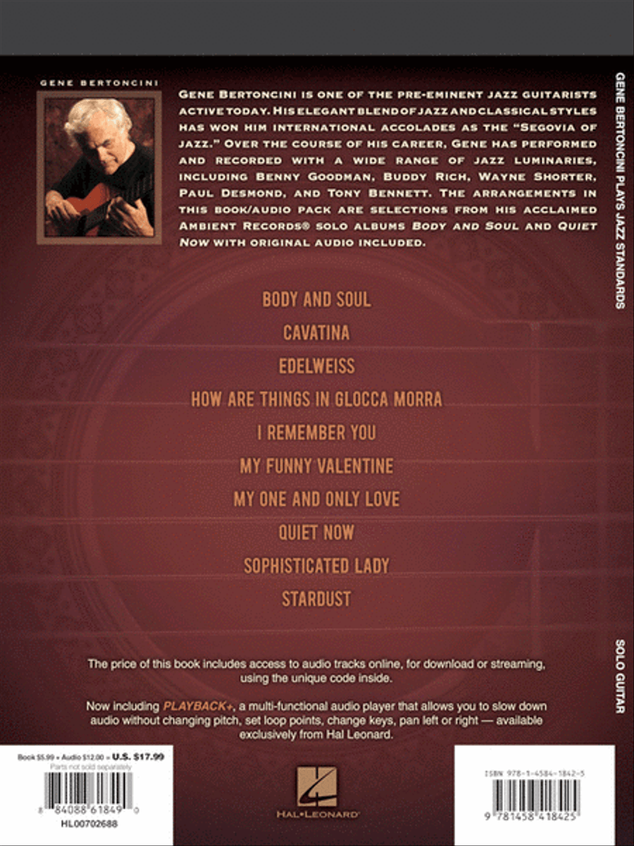 Gene Bertoncini Plays Jazz Standards Electric Guitar scores gallery preview page 6