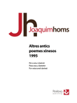 Altres antics poemes xinesos - 1995 for Voice and Clarinet
