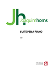 Suite per a piano Op. 1 for Piano