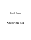 Greenridge Road Rag