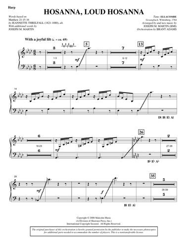 Hosanna, Loud Hosanna (from 