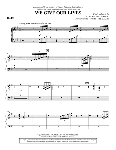 We Give Our Lives - Harp