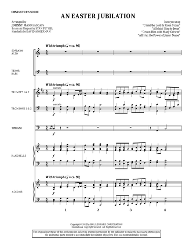 An Easter Jubilation - Score