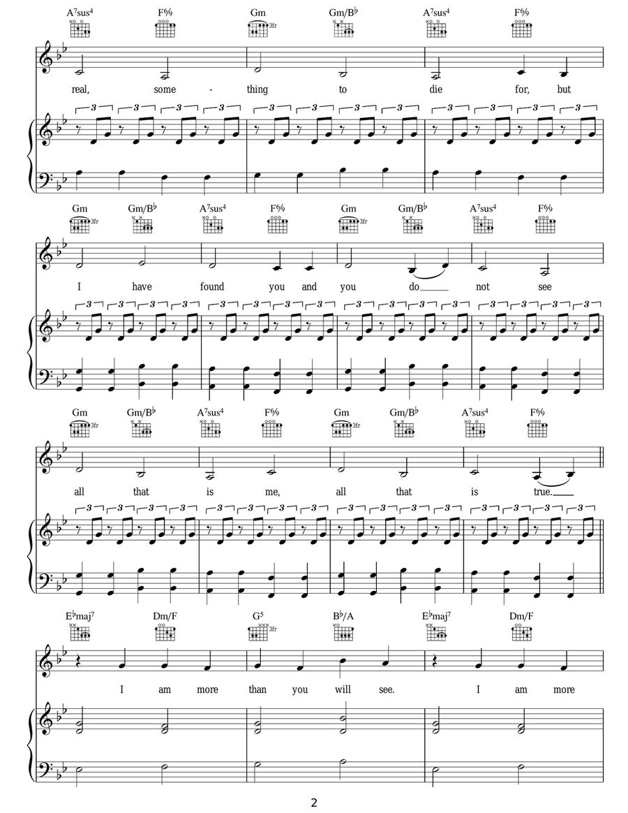 Wanted Wanted Acoustic Guitar scores gallery preview page 2