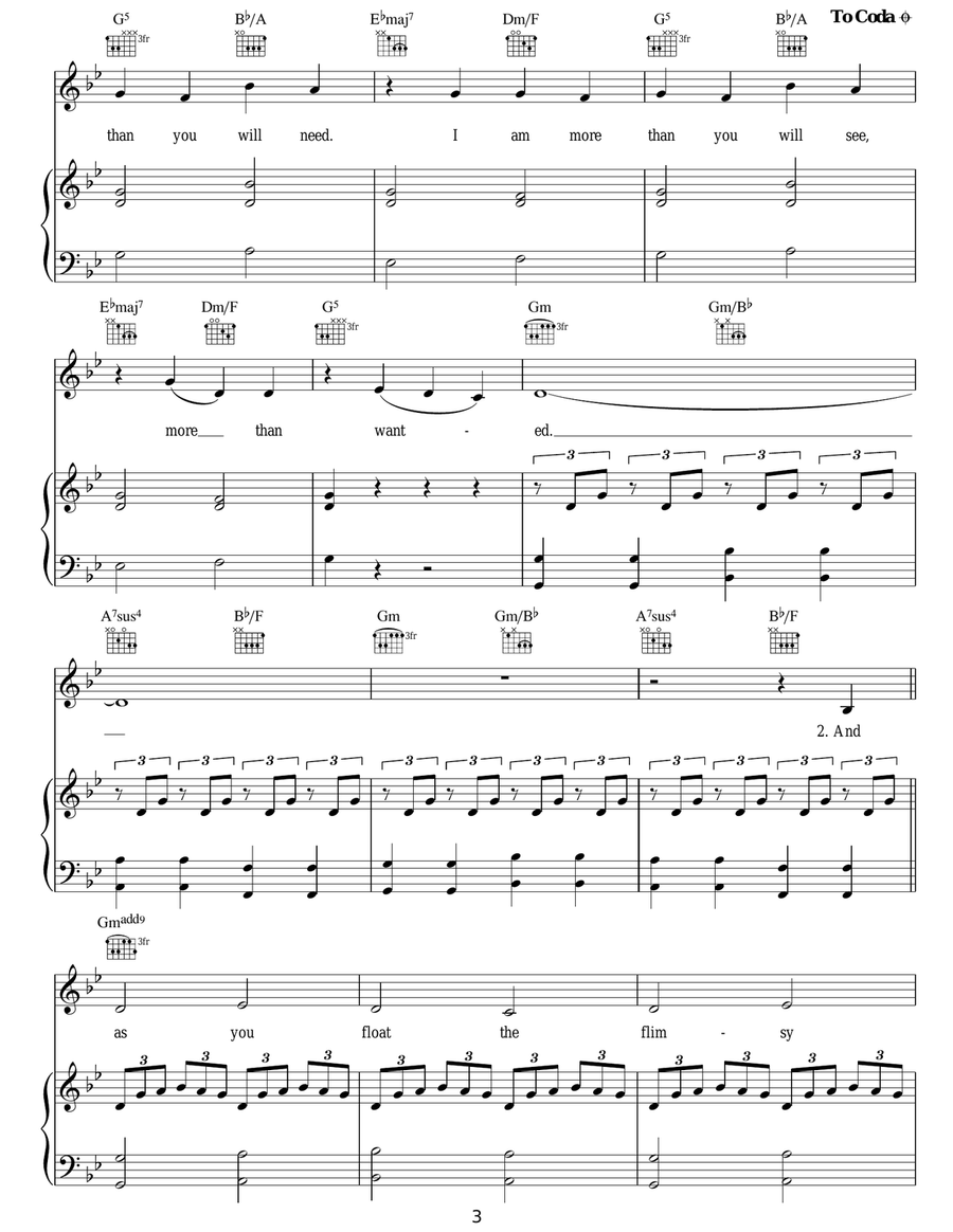 Wanted Wanted Acoustic Guitar scores gallery preview page 3