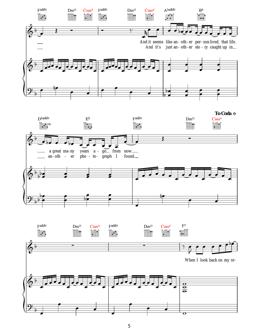 Photograph Photograph Acoustic Guitar scores gallery preview page 5