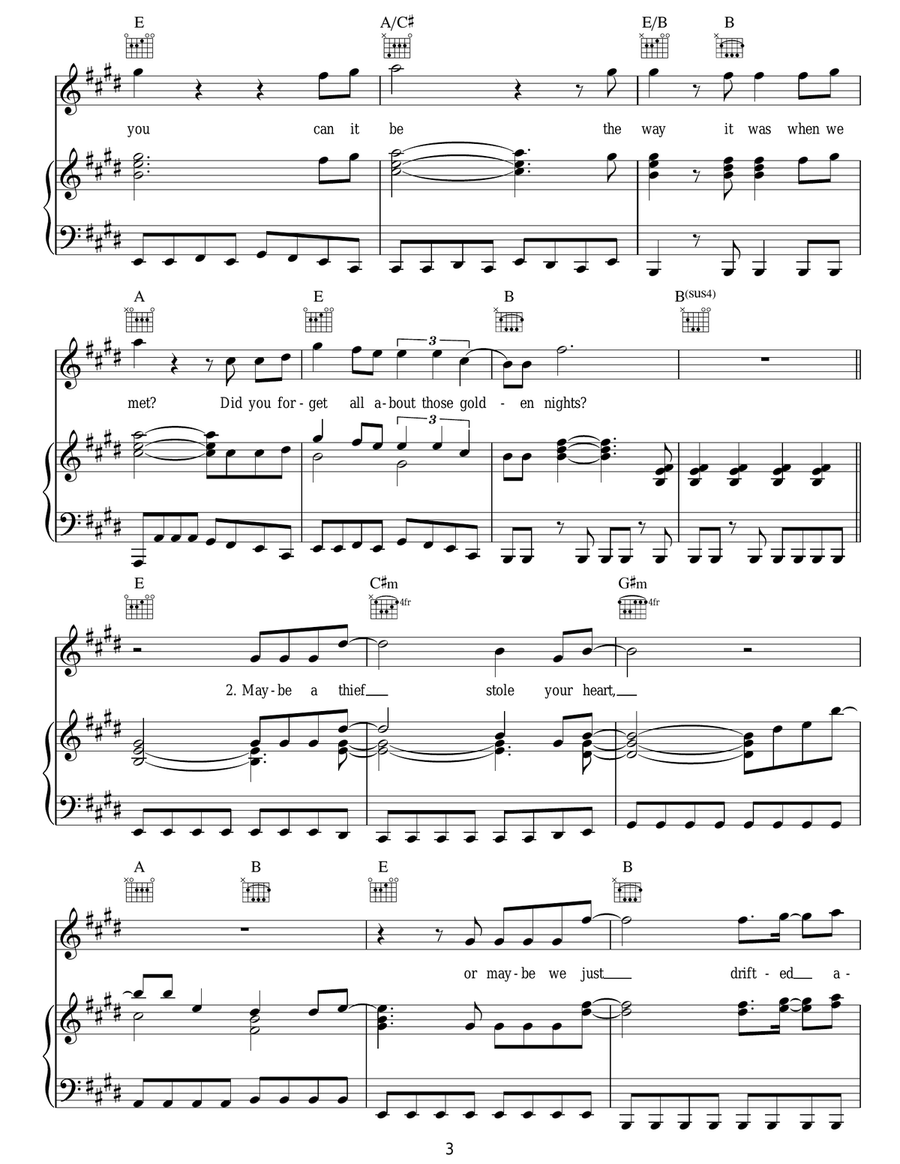 The Way It Was Acoustic Guitar scores gallery preview page 3