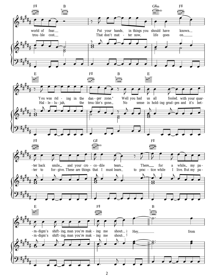 From Here On Out From Here On Out Acoustic Guitar scores gallery preview page 2