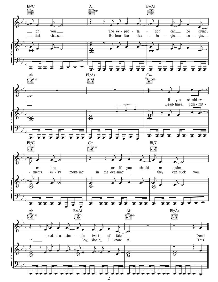 Deadlines And Commitments Acoustic Guitar scores gallery preview page 2