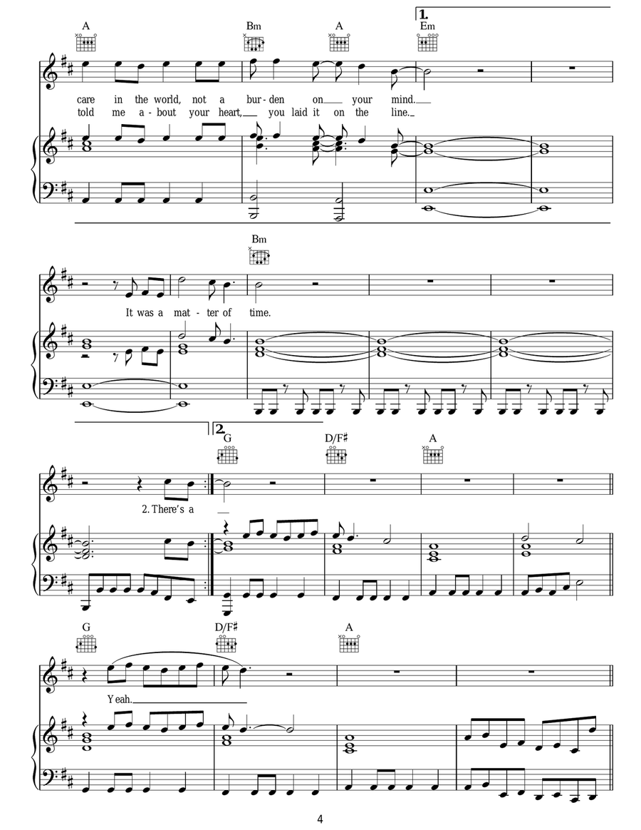 A Matter Of Time A Matter Of Time Acoustic Guitar scores gallery preview page 4