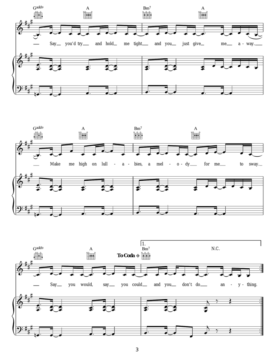Sway Sway Acoustic Guitar scores gallery preview page 3