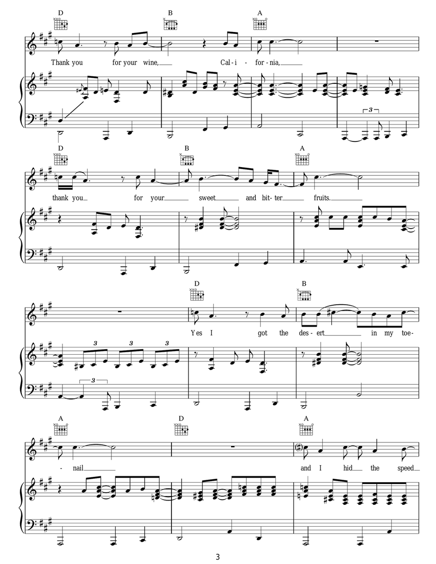 Sweet Virginia Sweet Virginia Acoustic Guitar scores gallery preview page 3