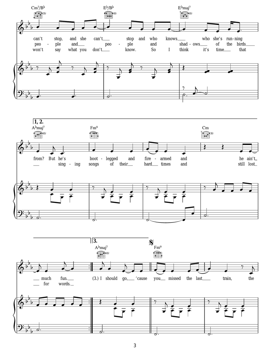 The Last Bus The Last Bus Acoustic Guitar scores gallery preview page 3
