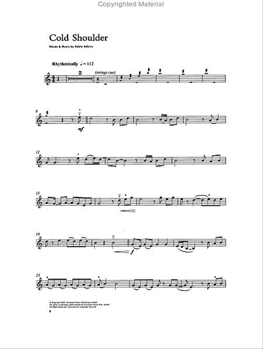 Guest Spot: Adele Violin Solo scores gallery preview page 3