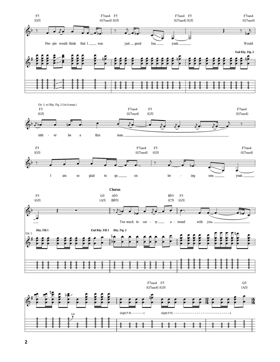 Fat Man Fat Man Acoustic Guitar scores gallery preview page 2