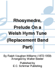 Rhosymedre, Prelude On a Welsh Hymn Tune (Bassoon I Part)