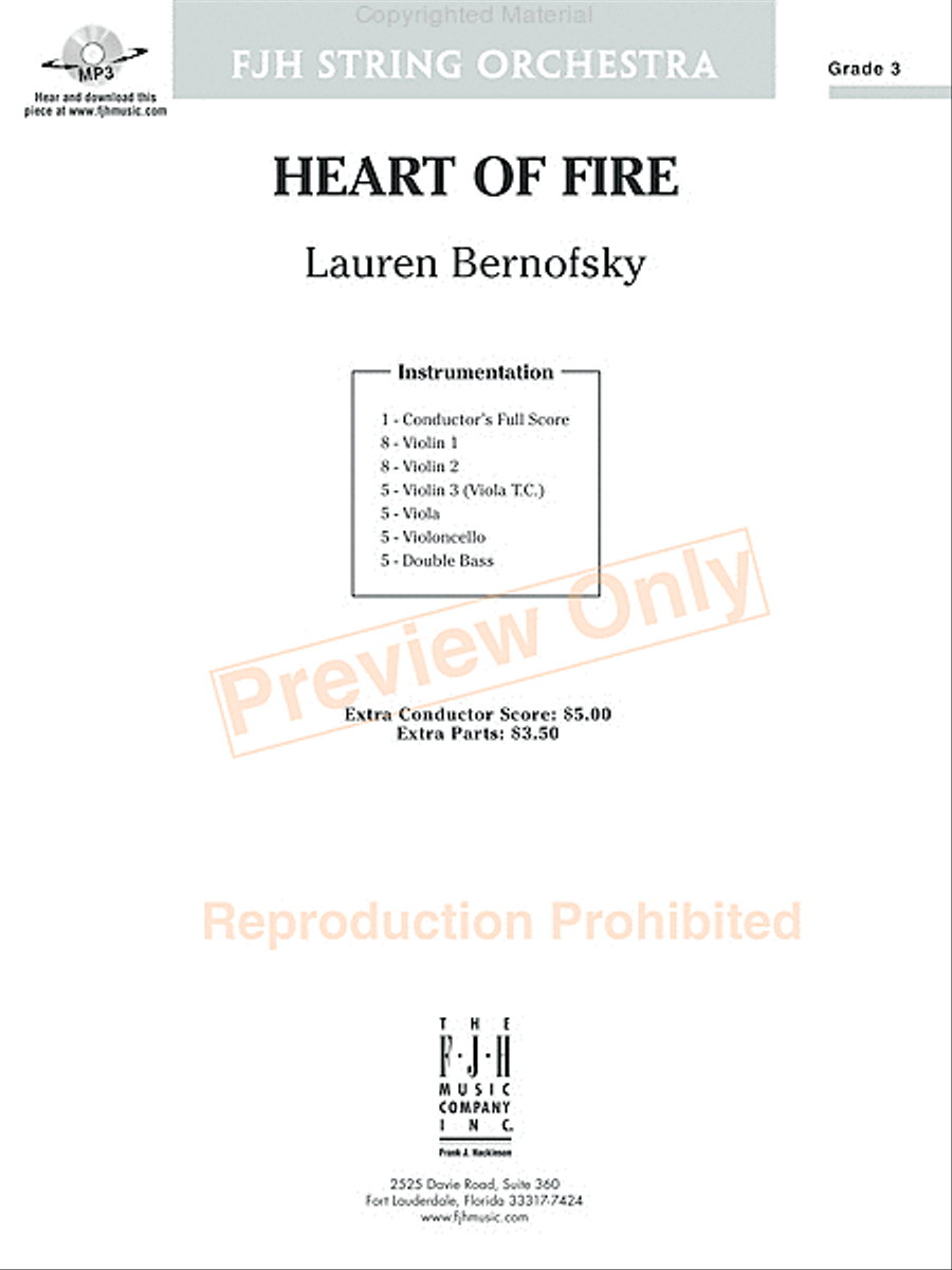 Heart of Fire Heart of Fire String Orchestra scores gallery preview page 2