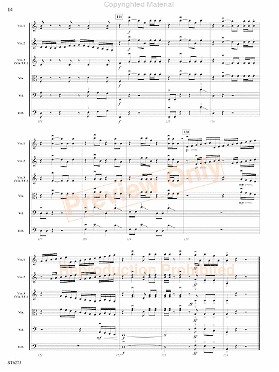 Heart of Fire Heart of Fire String Orchestra scores gallery preview page 15