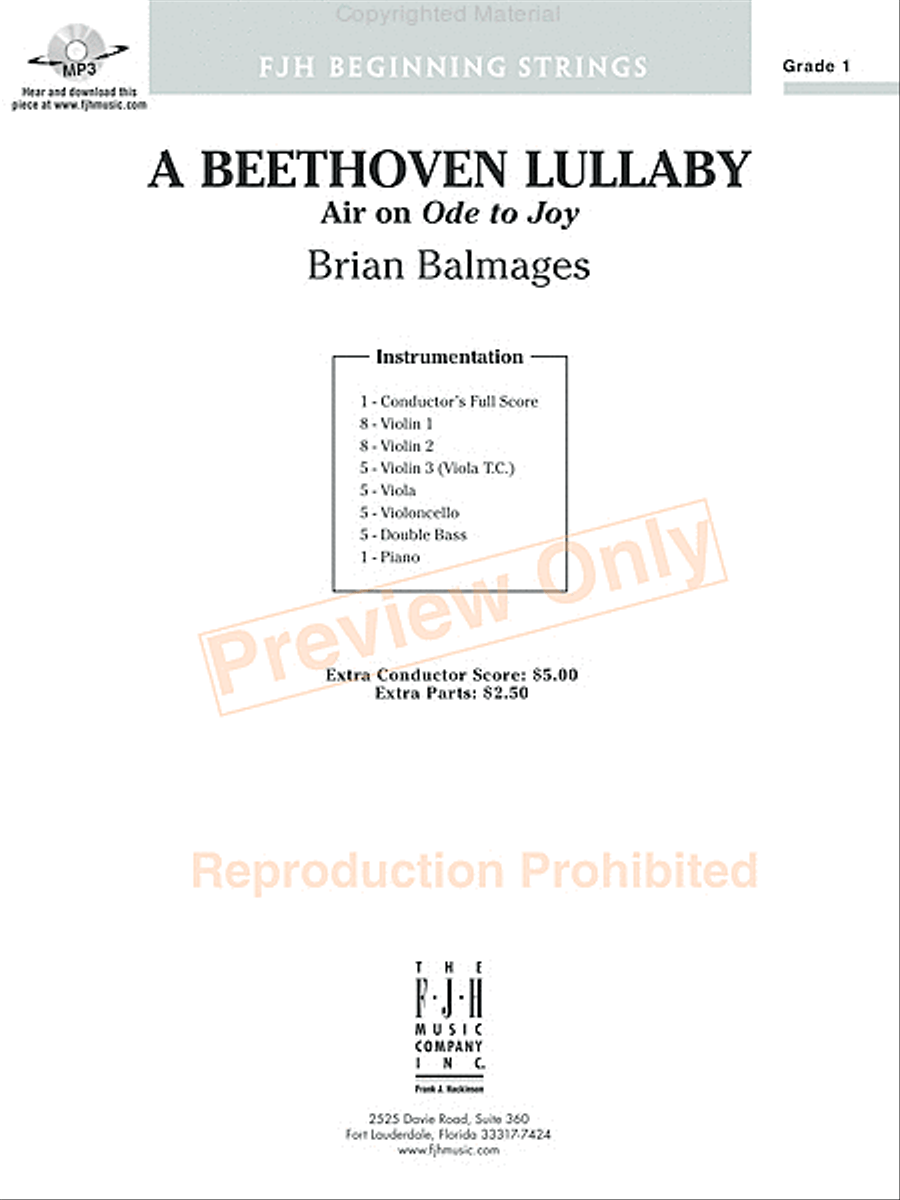A Beethoven Lullaby A Beethoven Lullaby String Orchestra scores gallery preview page 2
