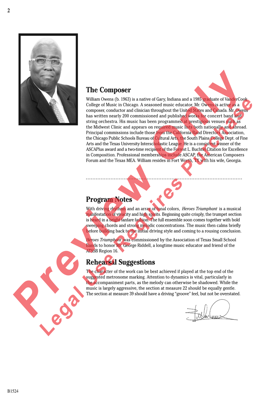 Heroes Triumphant Heroes Triumphant Concert Band scores gallery preview page 2