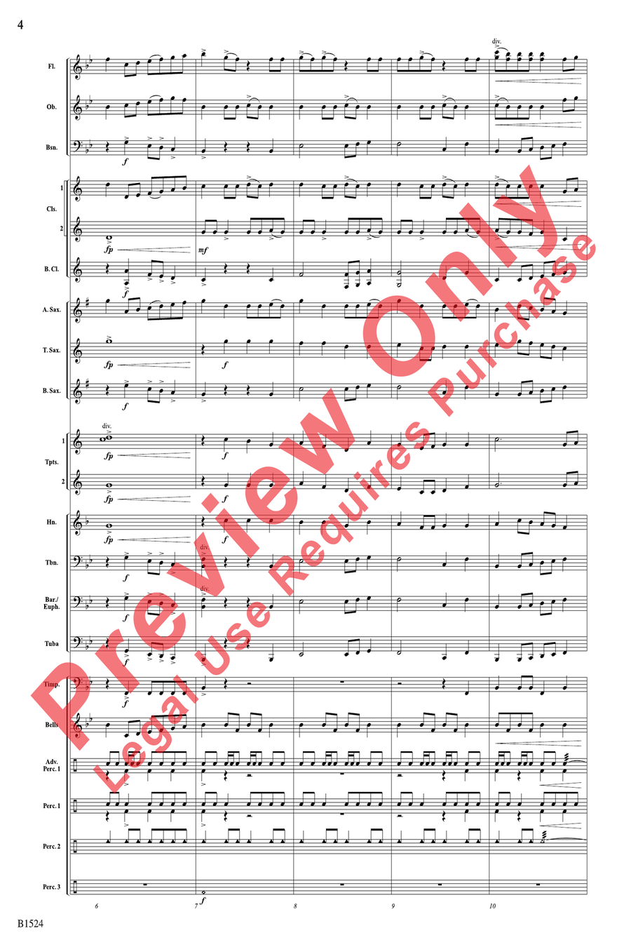 Heroes Triumphant Heroes Triumphant Concert Band scores gallery preview page 4